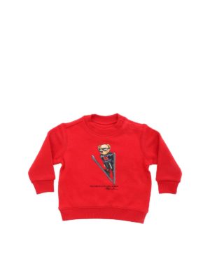 POLO RALPH LAUREN: Sweatshirts & Sweaters - Polo Bear sweatshirt in red