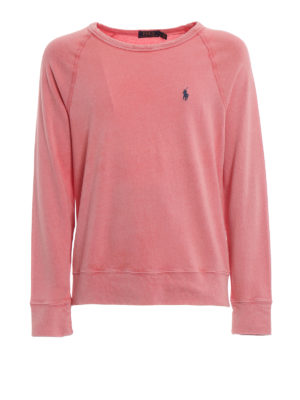 POLO RALPH LAUREN: Felpe e maglie - Felpa in cotone color rosso