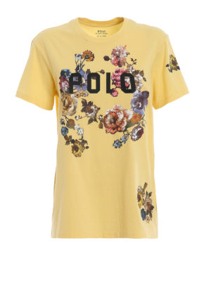 POLO RALPH LAUREN: t-shirts - Logo floral print T-shirt