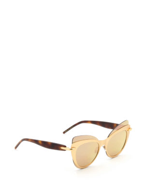 Pomellato: glasses - Double cat-eye frame sunglasses