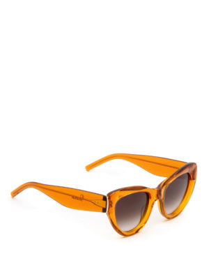 Pomellato: sunglasses - Orange frame cat-eye sunglasses