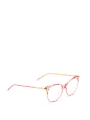 Pomellato: sunglasses - Pink and gold frame eyeglasses