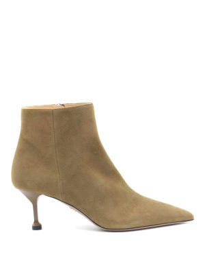 PRADA: ankle boots - Suede heeled ankle boots