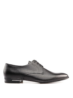 PRADA: classiche - Derby classiche con logo sul tacco