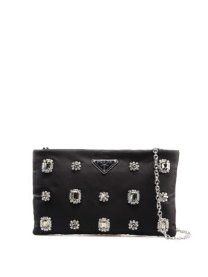 PRADA: pochette - Clutch gioiello in nylon