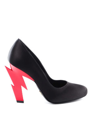 PRADA: court shoes - Lightning shaped heel pumps