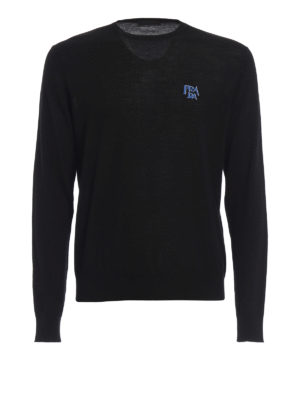 PRADA: maglia collo rotondo - Girocollo in lana vergine nera