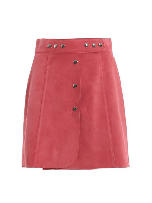 PRADA: Faldas de cuero - Falda De Cuero - Rosado Oscuro