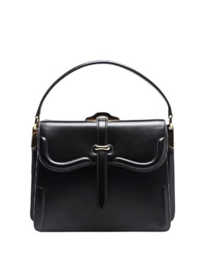 PRADA: shoulder bags - Belle black leather shoulder bag