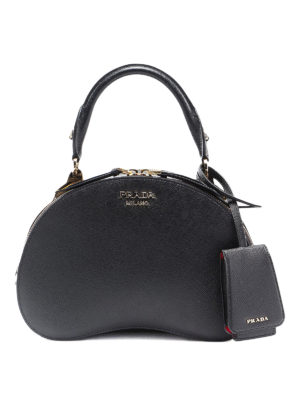 PRADA: borse a spalla - Borsa media in pelle saffiano