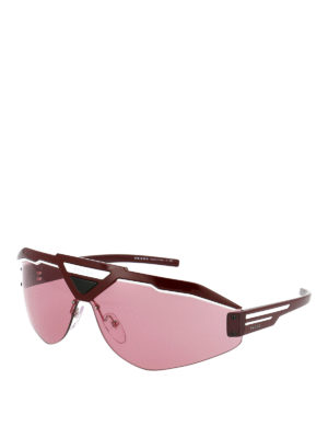 PRADA: Sonnenbrillen - Sonnenbrille - Bordeaux