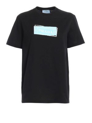 PRADA: Camisetas - Camiseta - Negro