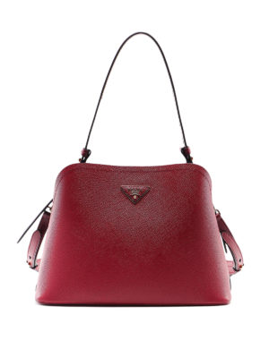 PRADA: Handtaschen - Shopper - Bordeaux
