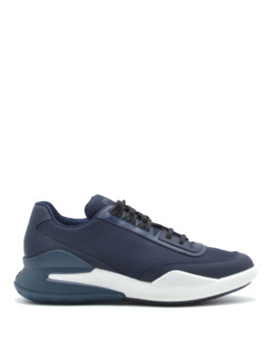 PRADA: trainers - Blue nylon sneakers