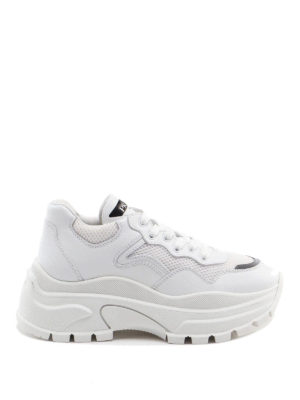 PRADA: trainers - White maxi sneakers