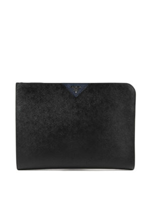 PRADA: portafogli - Portadocumenti in saffiano