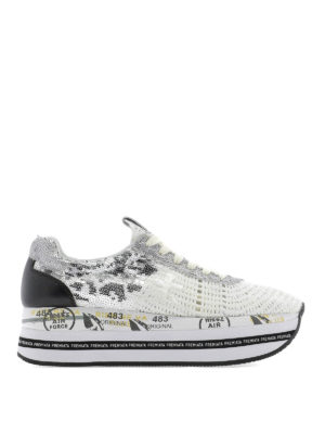 PREMIATA: sneakers - Sneaker Beth 3842 in tecnotessuto con plateau