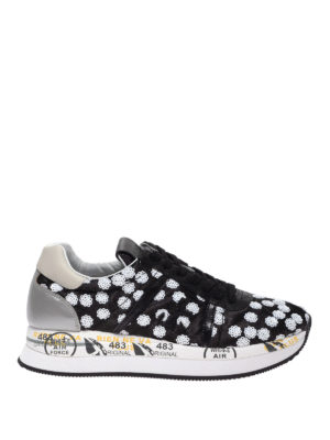 PREMIATA: sneakers - Sneaker Conny 3608 con effetto pois