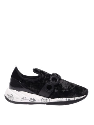 PREMIATA: sneakers - Sneaker slip-on Jodie in velluto