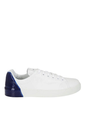 PREMIATA: sneakers - Sneaker con tallone blu verniciato