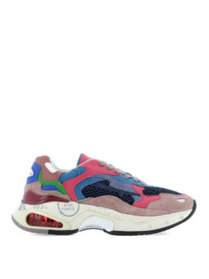 PREMIATA: sneakers - Sneaker Sharky 006 effetto patchwork