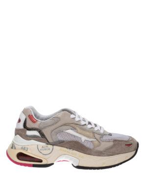 PREMIATA: sneakers - Sneaker Sharky 008 effetto patchwork