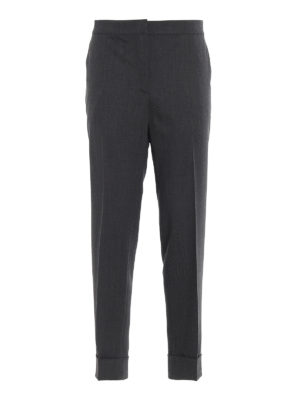 PT 01: casual trousers - Andrea grey wool blend trousers