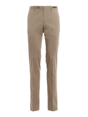 PT 01: pantaloni casual - Chino super slim in cotone e seta