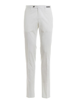 PT 01: pantaloni casual - Chino super slim fit in cotone e seta