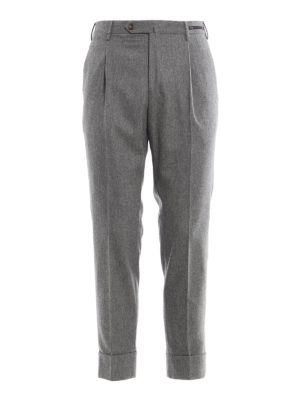 PT 01: casual trousers - Flicker wool trousers