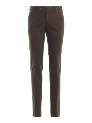 PT 01: pantaloni casual - Pantaloni chino super slim jacquard