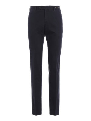 PT 01: pantaloni casual - Pantaloni blu Maestro in cotone stretch
