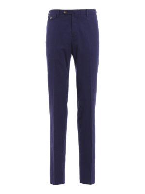 PT 01: pantaloni casual - Pantaloni The Draper in cotone blu