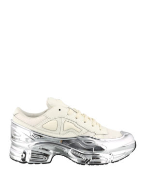 RAF SIMONS ADIDAS: sneakers - Sneaker Ozweego RS bianche e argento