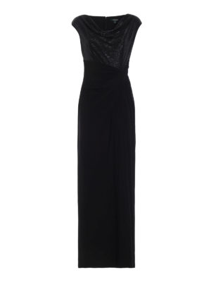 RALPH LAUREN: abiti da sera - Elegante abito lungo con scollo ad anello
