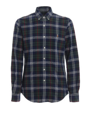 RALPH LAUREN: shirts - Plaid cotton button-down shirt