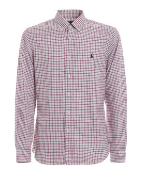 RALPH LAUREN: camicie - Camicia in cotone a quadri rossi