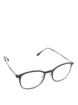 RAY-BAN: Occhiali - Occhiali con montatura squadrata nera