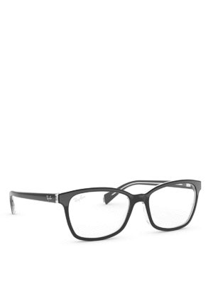 RAY-BAN: Occhiali - Occhiali da vista squadrati neri