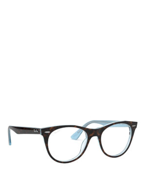 RAY-BAN: Occhiali - Occhiali da vista color avana scuro