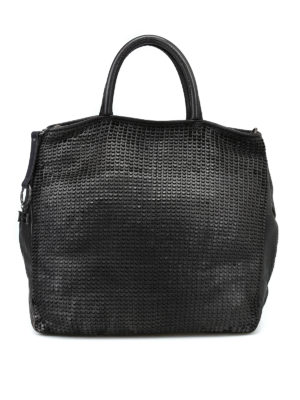 REPTILES'S HOUSE: borse a spalla - Borsa Pixel con pelle micro lavorata 3D