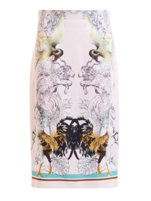 ROBERTO CAVALLI: Faldas media pierna y semilargas - Falda Semilarga - Rosado Claro