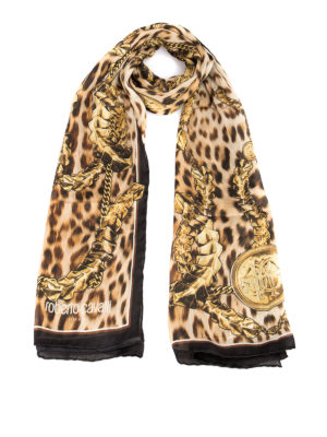 ROBERTO CAVALLI: Bufandas y pañuelos - Bufanda - Beis