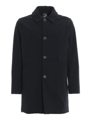 RRD: short coats - Dark blue super matte stretch Thermo Coat