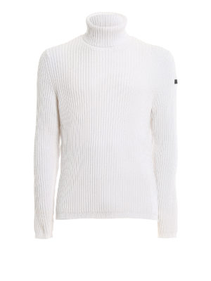 RRD: Turtlenecks & Polo necks - White cotton turtleneck sweater