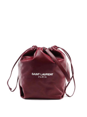 SAINT LAURENT: Bucket bags - Teddy nappa bucket bag