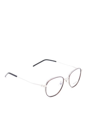 SAINT LAURENT: Glasses - Metal rounded optical glasses