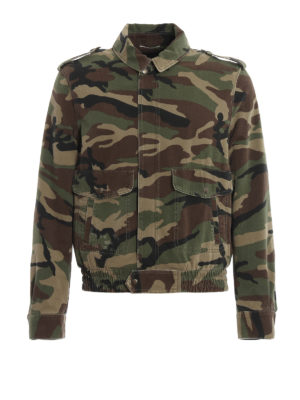 SAINT LAURENT: giacche imbottite - Giacca stile aviatore imbottita con montone