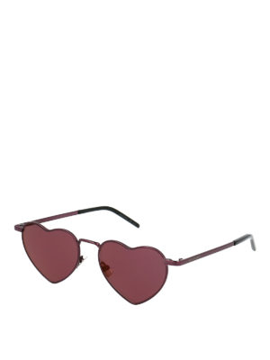 SAINT LAURENT: Sonnenbrillen - Sonnenbrille - Dunkelrosa