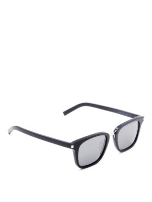 SAINT LAURENT: sunglasses - Metal bridge acetate sunglasses